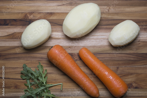 Whole Potatoes and Carrots