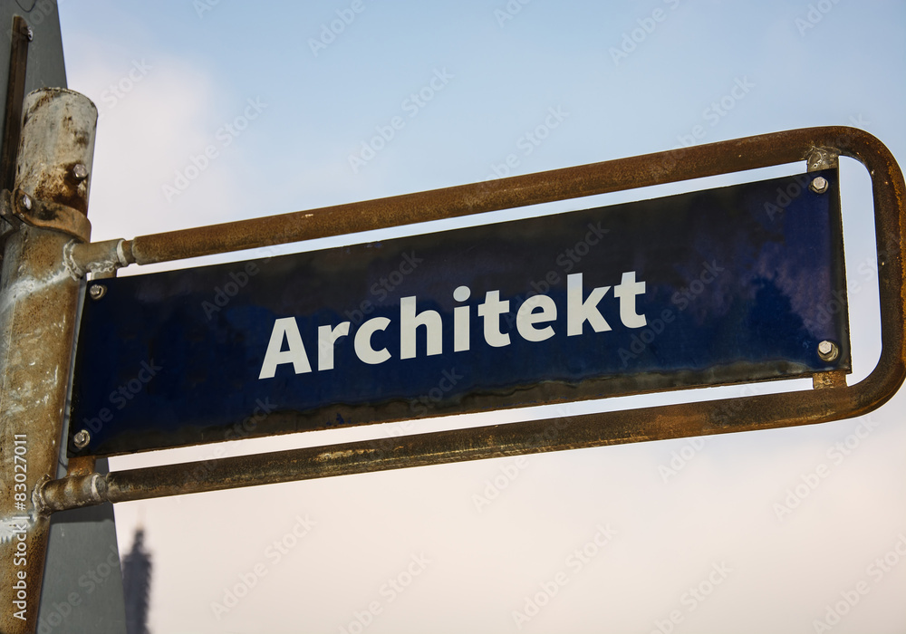 Strassenschild 47 - Architekt
