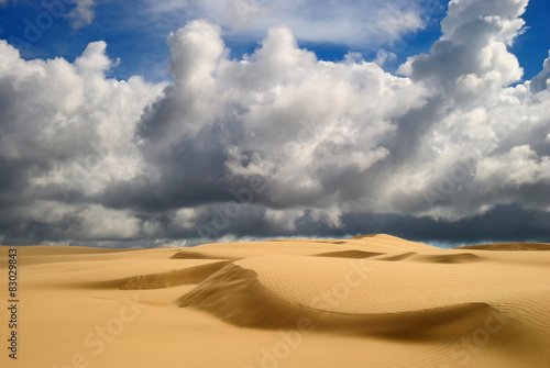 Orange soft sand dunes