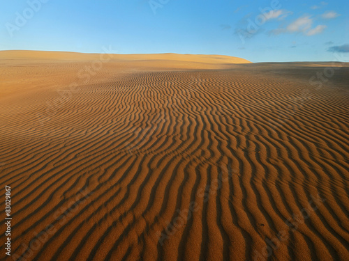 Orange soft desert sand