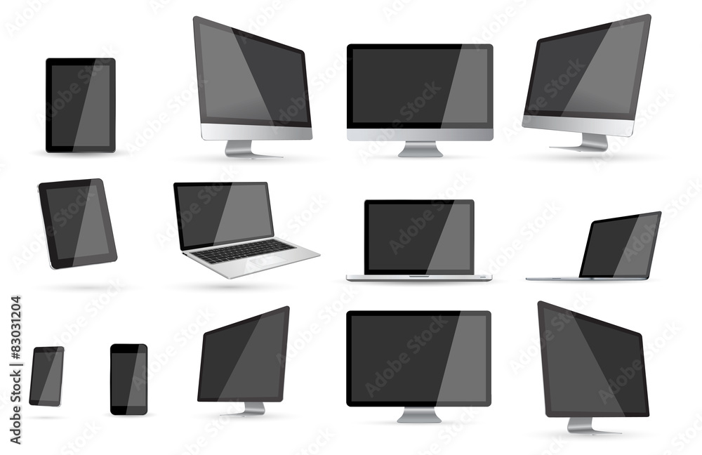 Modern digital tech device collection Modern digital tech device collection
