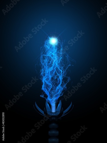 Photography Released energy. Concept for : energy, power, soul, magic, etc.