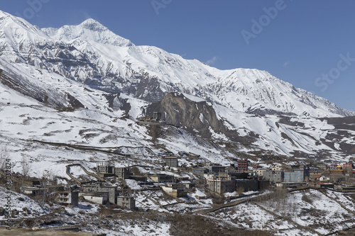 Local houses at Muktinath village in lower Mustang district, Nep © anujakjaimook