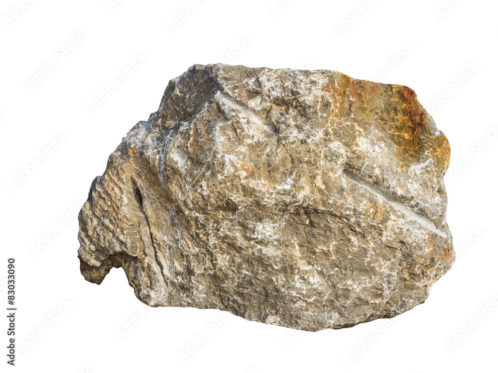 big granite rock stone, isolated big granite rock stone, isolated
