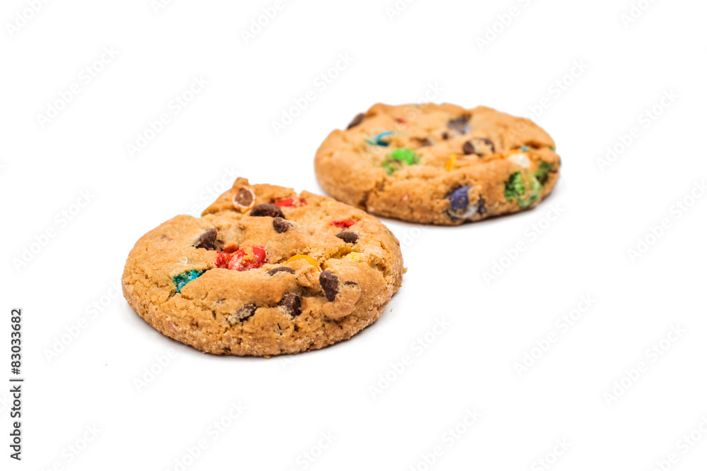 cookies with chocolate colored drops cookies with chocolate colored drops