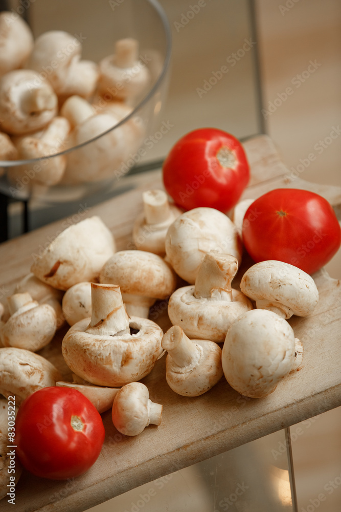 mushrooms champignon tomato white mushroom mushrooms champignon tomato white mushroom