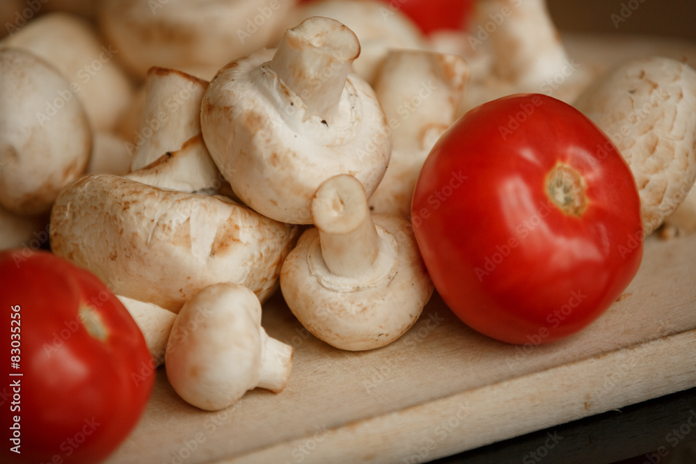 mushrooms champignon tomato white mushroom mushrooms champignon tomato white mushroom