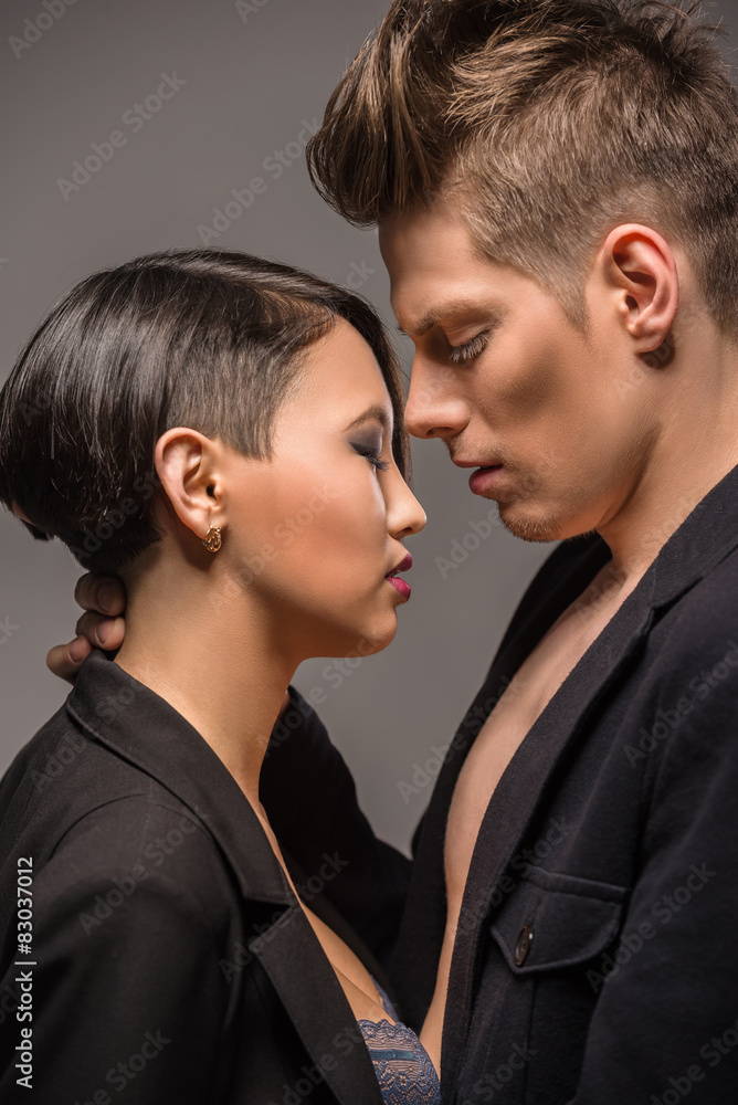 Fashion portrait of a couple Fashion portrait of a couple