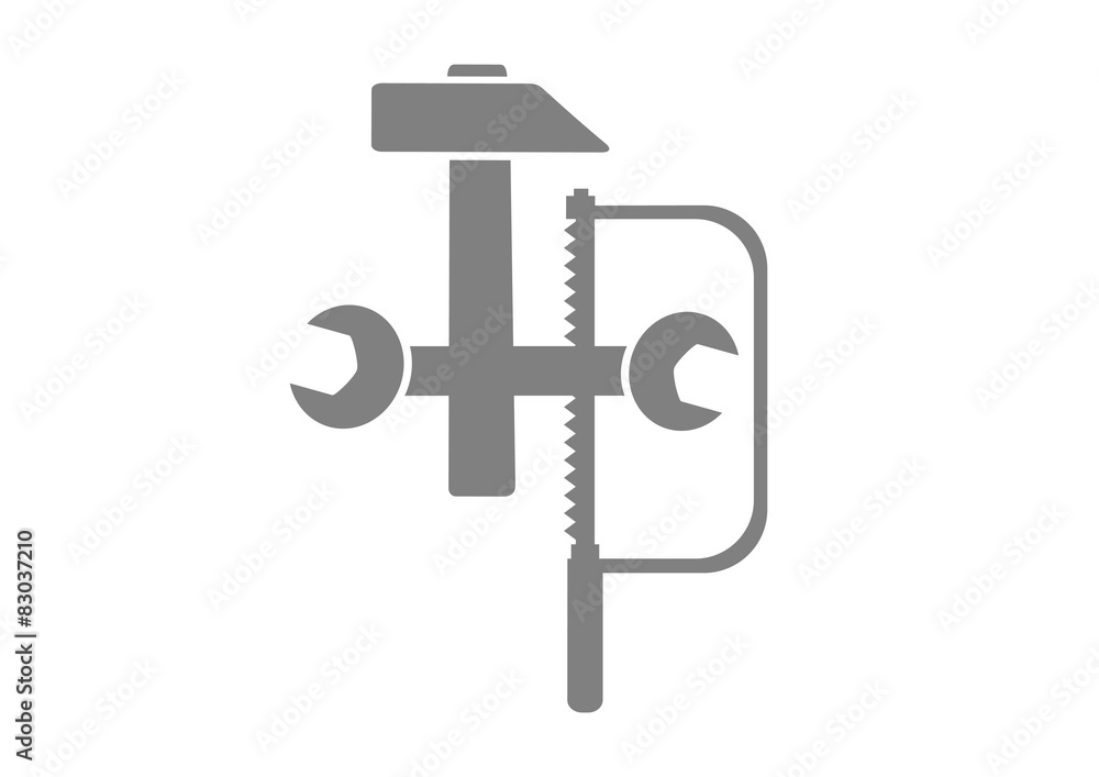 Industrial icon on white background Industrial icon on white background