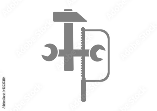 Industrial icon on white background