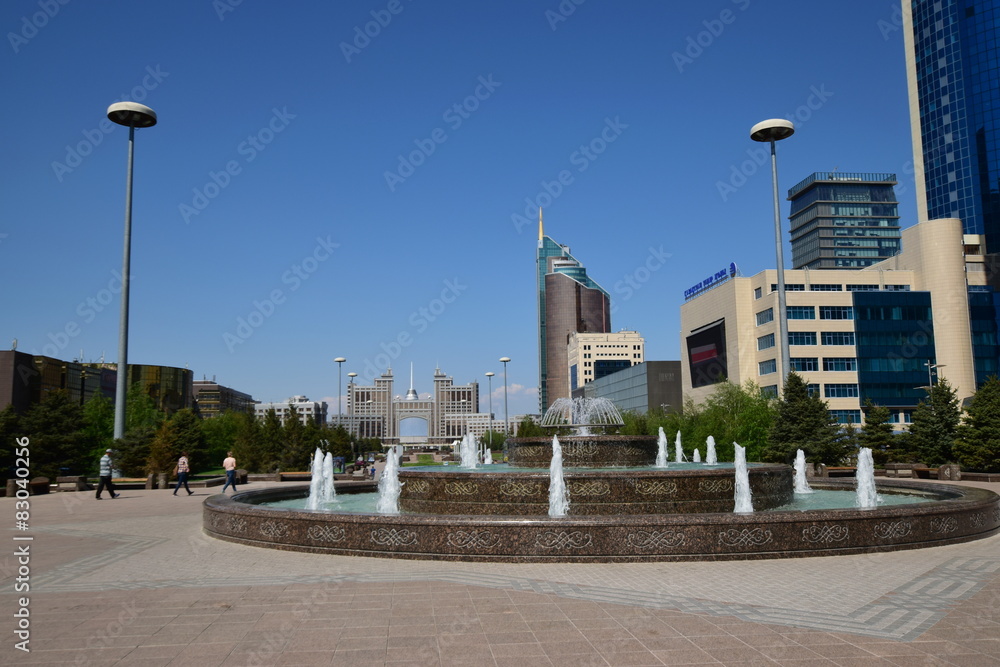 NURZHOL boulevard in Astana, Kazakhstan