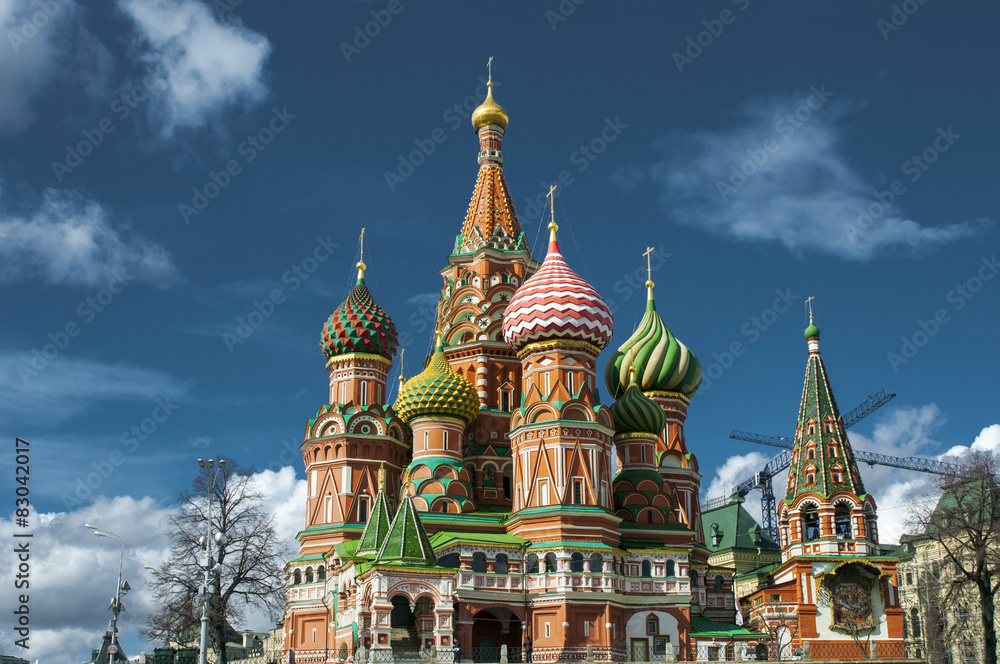 St. Basil's Cathedral at Red Square in Moscow St. Basil's Cathedral at Red Square in Moscow