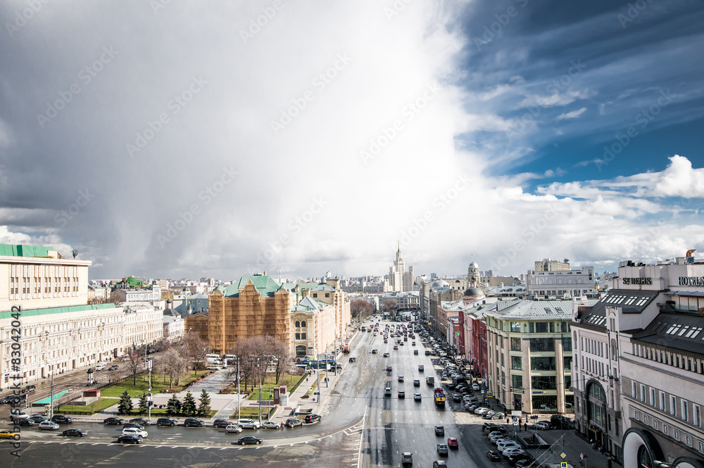 Obraz premium View of the Moscow city