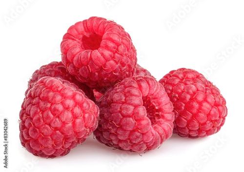 Raspberries  isolated