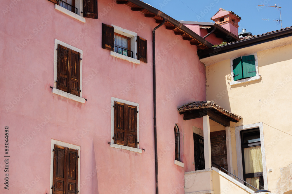 Colorful italian architecture