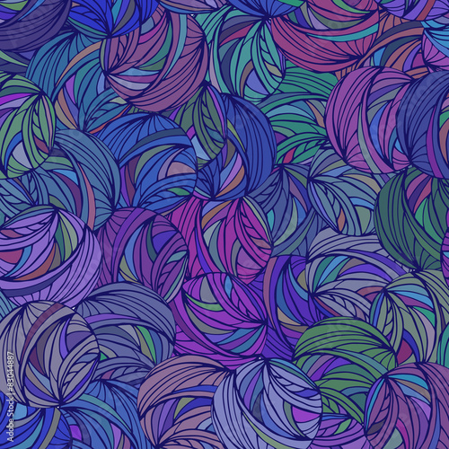 Abstract colorful circles seamless pattern