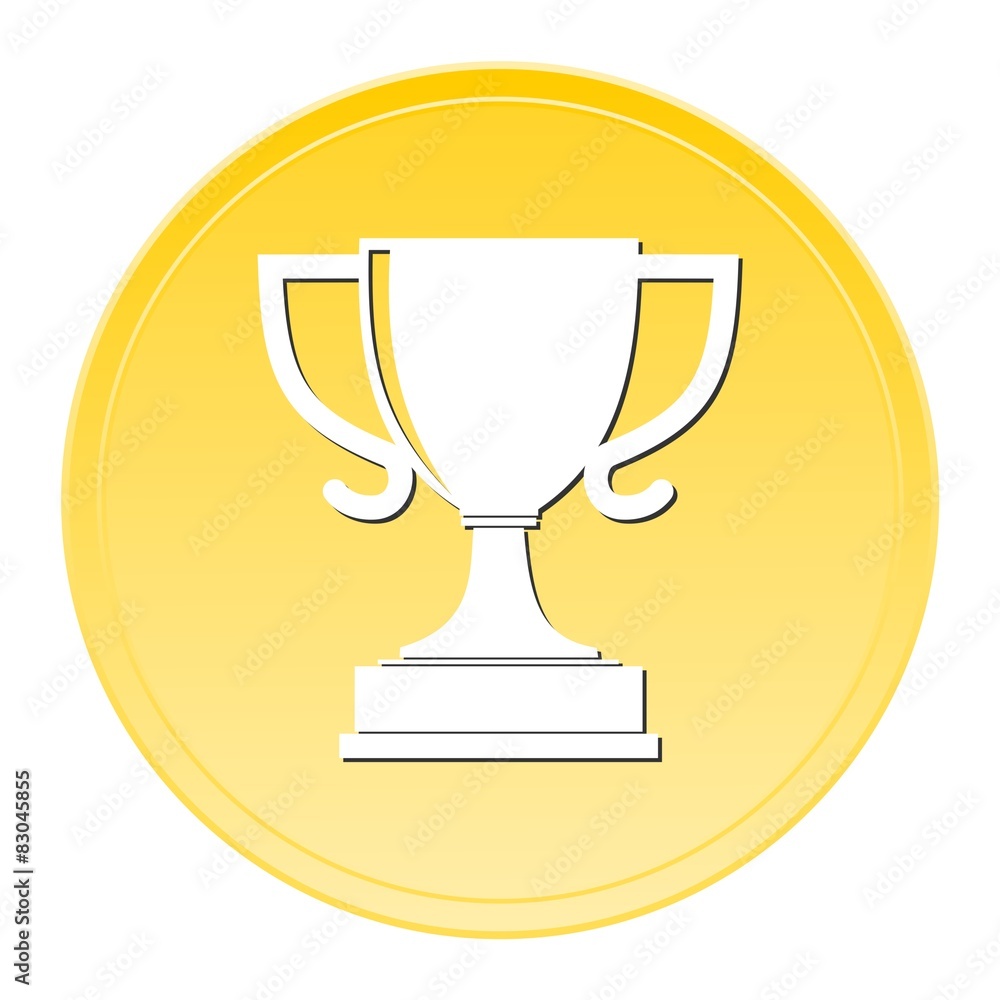 Champion cup Gold button Champion cup Gold button