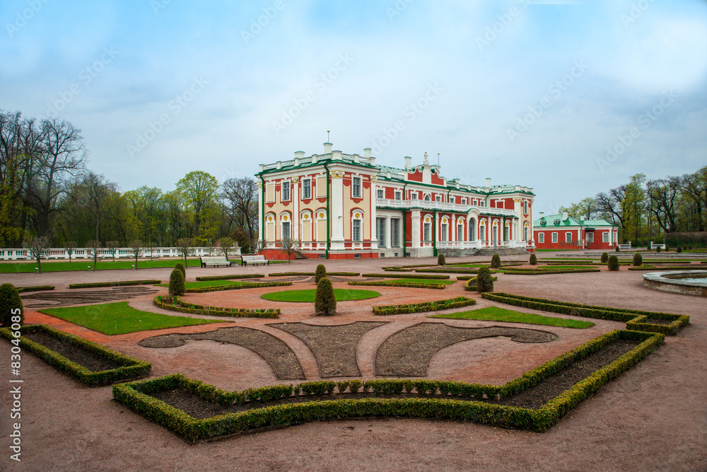Kadriorg Palace was built by Tsar Peter the Great in the 18th Ce