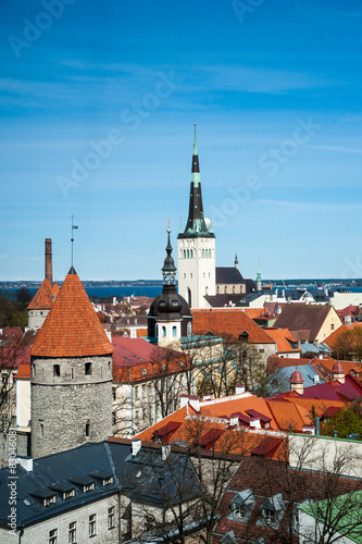 Tallinn, Estonia old city view.