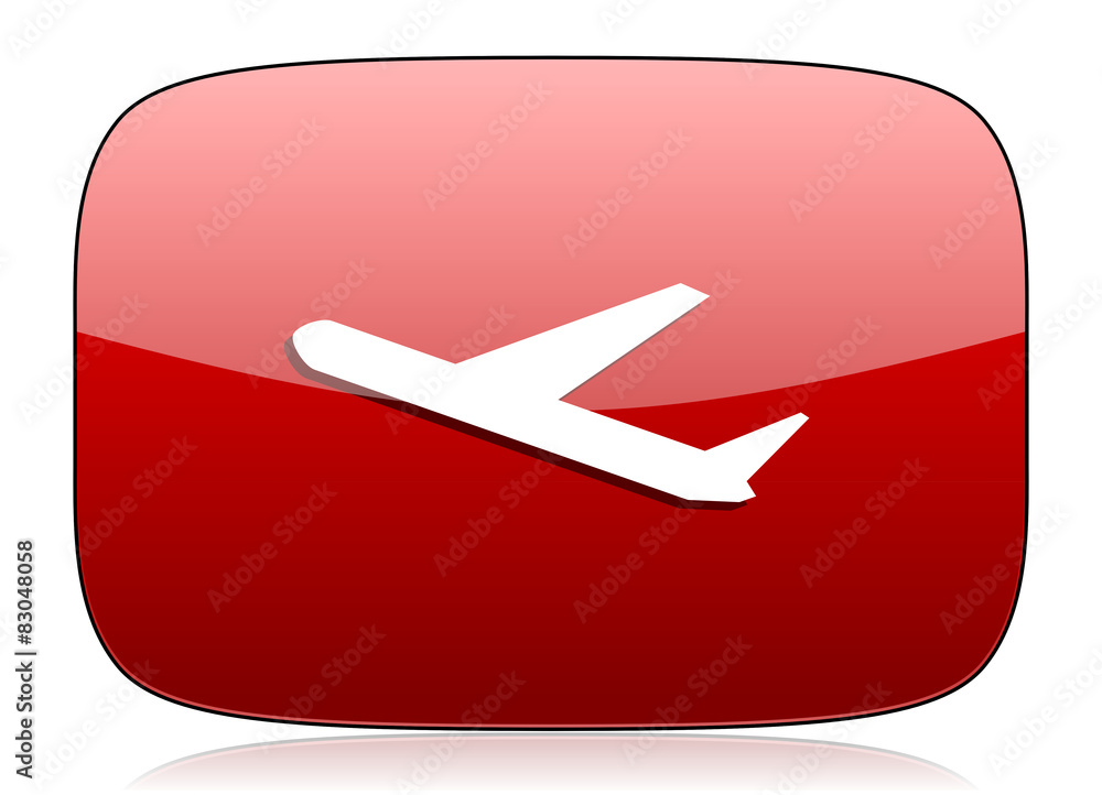 deparures red glossy web icon
