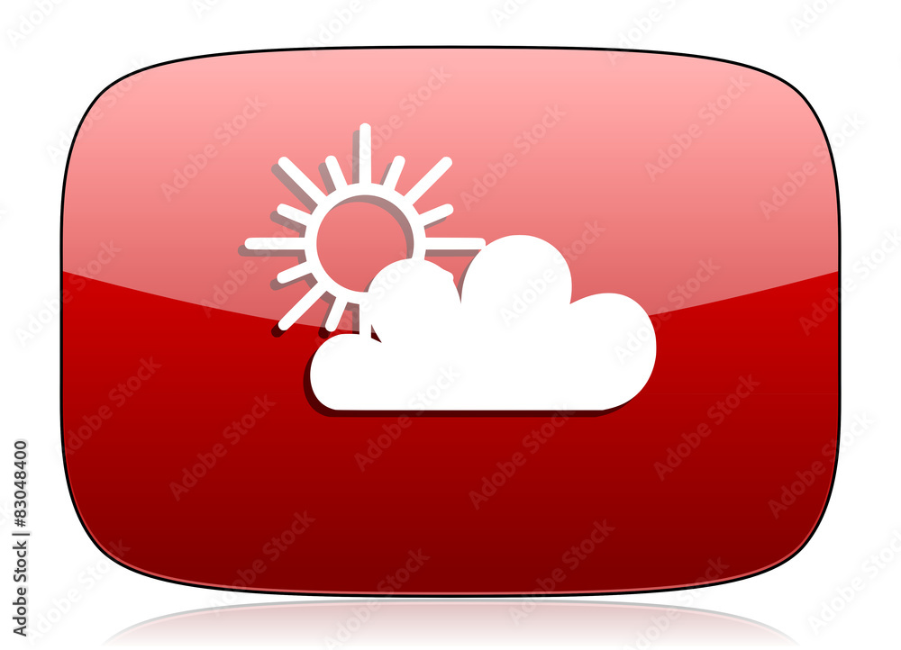 cloud red glossy web icon cloud red glossy web icon