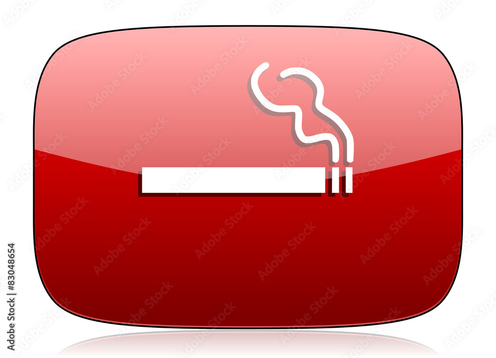 cigarette red glossy web icon cigarette red glossy web icon