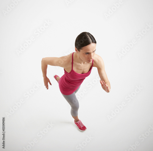 running woman in sportswear
