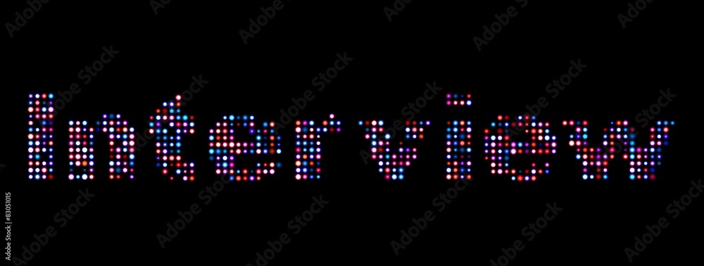 Interview led text Interview led text