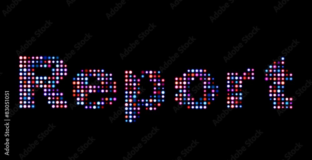 Report led text Report led text