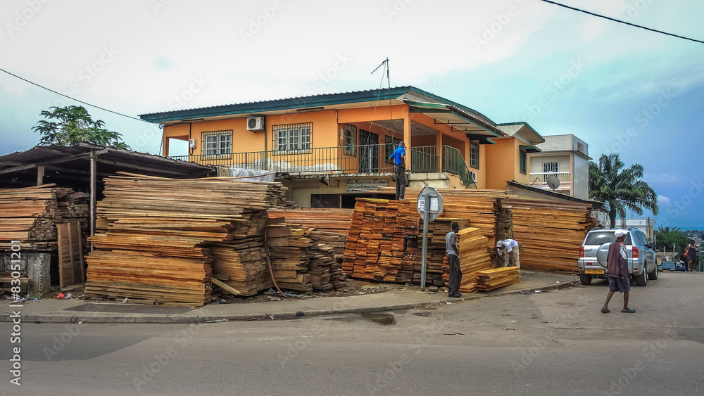 Fototapeta premium lumber yard