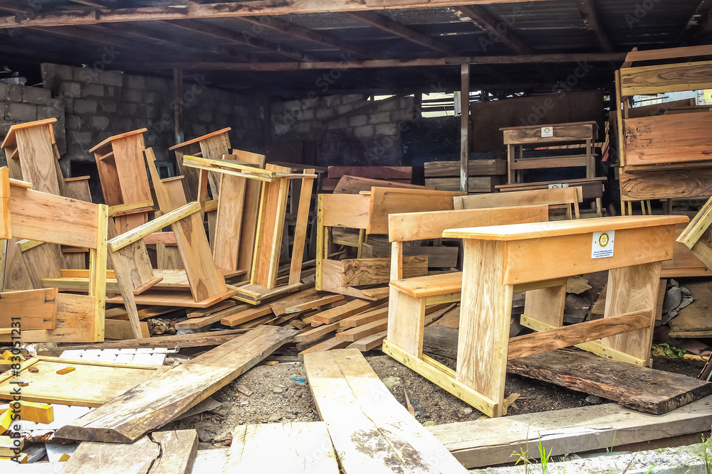 School desks School desks