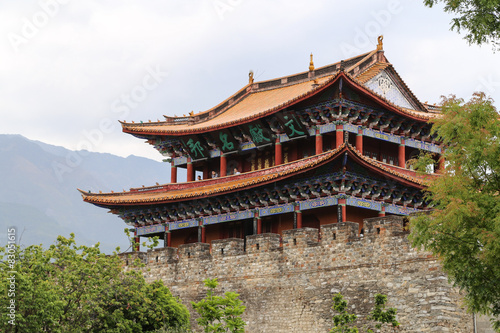 The gate of ancient Dali city, yunnan, china