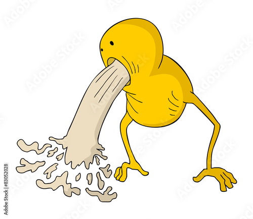 puppet vomiting