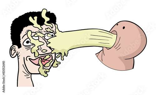 face vomiting