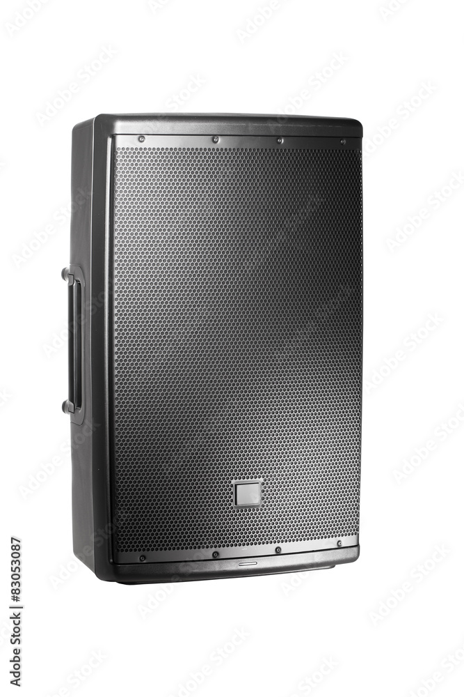 professional audio speaker PA, isolated on white professional audio speaker PA, isolated on white