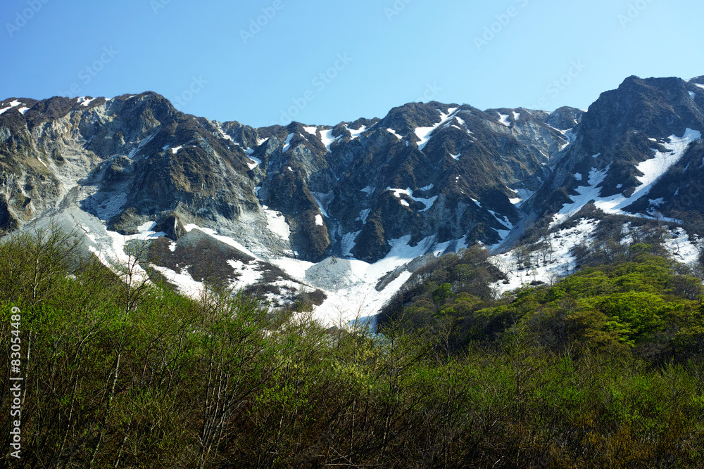 Fototapeta premium 伯耆富士 大山 北壁