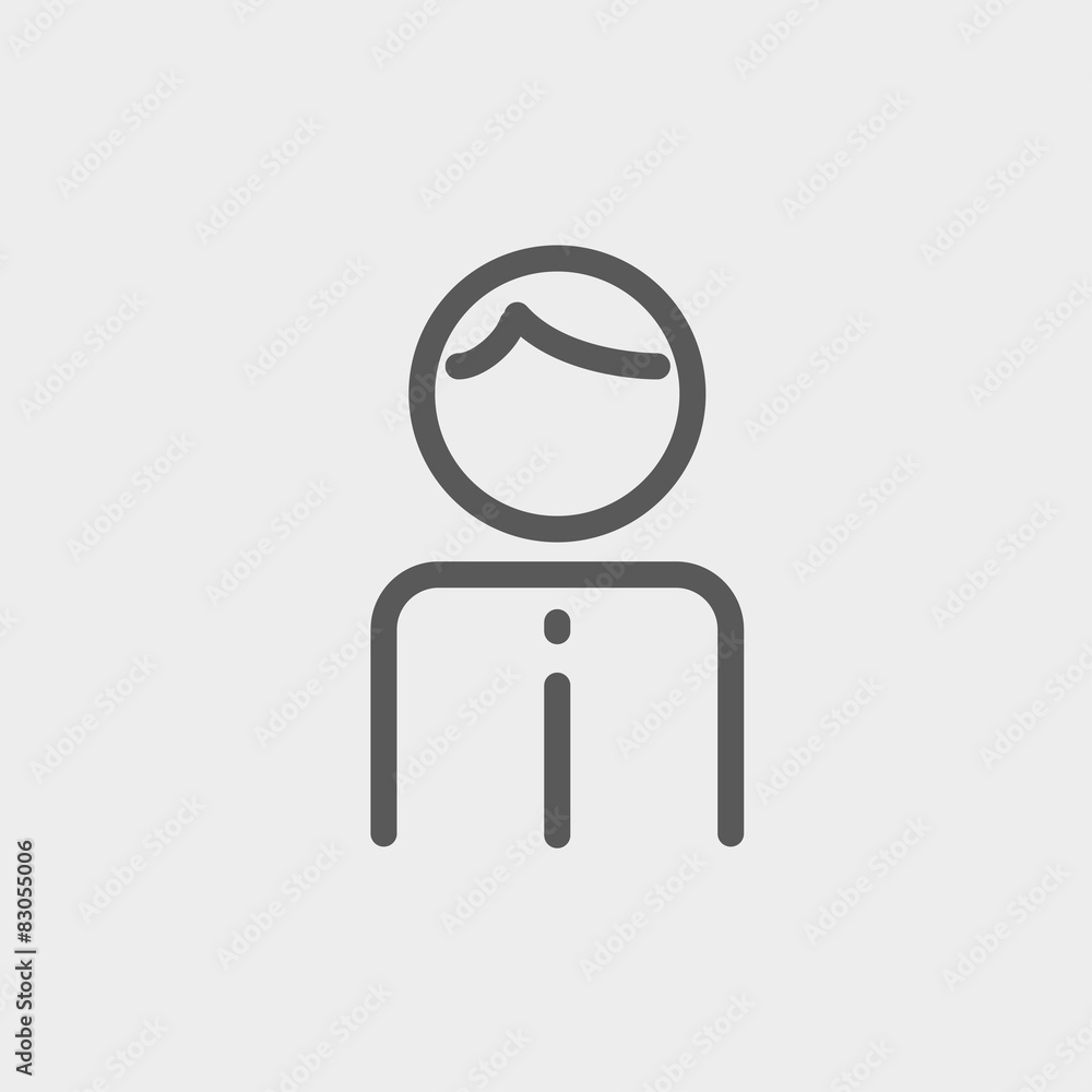 Man thin line icon Man thin line icon