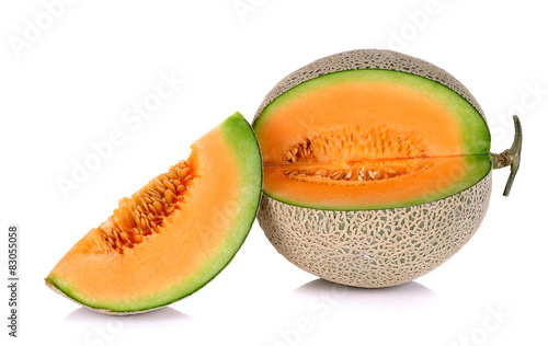 Melon isolated on the white background