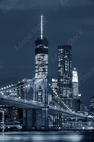 Manhattan at night #83055087