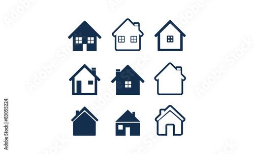 Simple House Icon Set