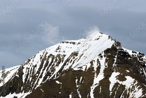 Mountains with  snow arctic ocean in Spitsbergen, Norway. © Mircea Dobre