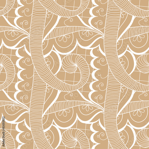 Abstract seamless doodle pattern