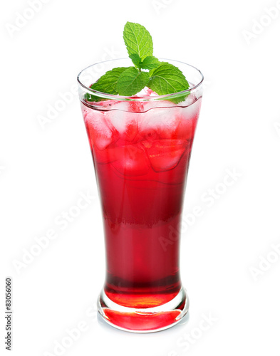 Traditional thai drink,Iced roselle juice.