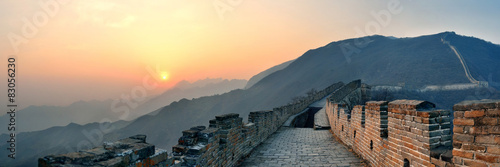 Great Wall sunset panorama photo