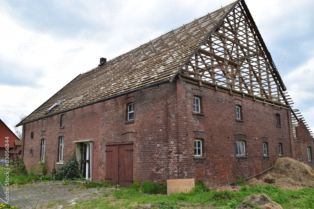 Fototapeta premium Ruine eines Bauernhauses
