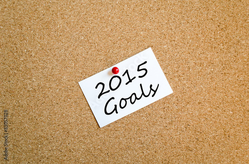 Sticky Note 2015 Goals Concept