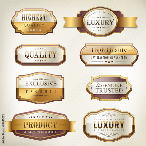 luxury premium quality golden plates collection