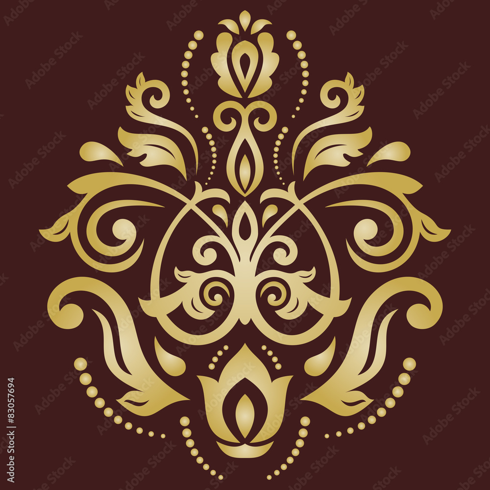 Damask Vector Orient Pattern Damask Vector Orient Pattern