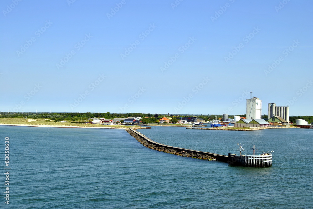 Hafenansicht Dänemark Grenze