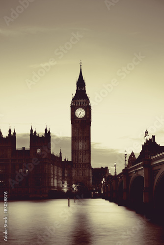 London at dusk #83059876